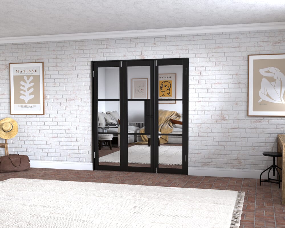 Black Heritage 3 Door Frenchfold (3 x 573mm Doors)