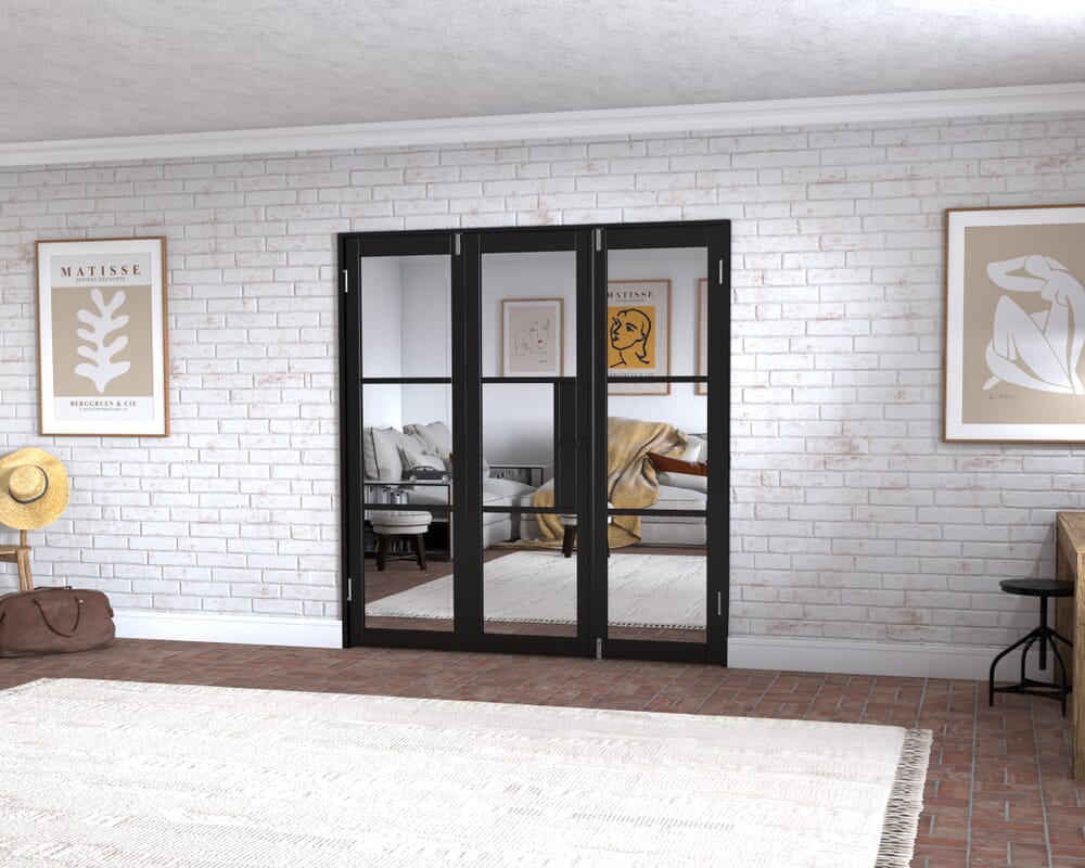 Black Heritage 3 Door Frenchfold (3 x 610mm Doors)