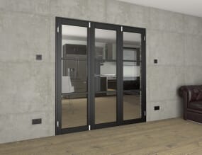 Black Heritage 3 Door Frenchfold (3 x 610mm Doors)