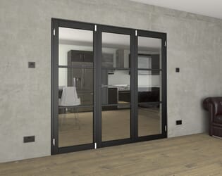 Black Heritage 3 Door Frenchfold (3 x 686mm Doors)