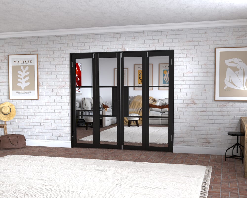 Black Heritage 4 Door Frenchfold (4 x 533mm Doors)