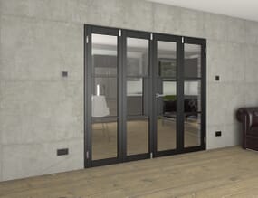 Black Heritage 4 Door Frenchfold (4 x 533mm Doors)