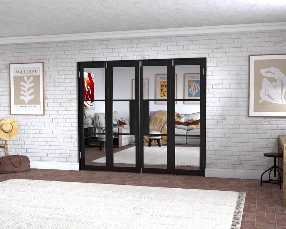Black Heritage 4 Door Frenchfold (4 x 573mm Doors)