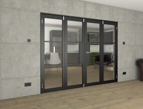 Black Heritage 4 Door Frenchfold (4 x 610mm Doors)