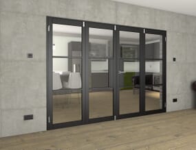 Black Heritage 4 Door Frenchfold (4 x 686mm Doors)