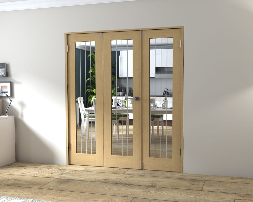 Mexicano Oak P10 Prefinished FrenchFold (2+1 x 573mm doors)