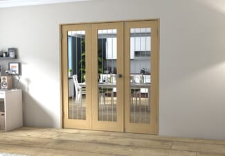 Mexicano Oak P10 Prefinished FrenchFold (2+1 x 610mm doors)