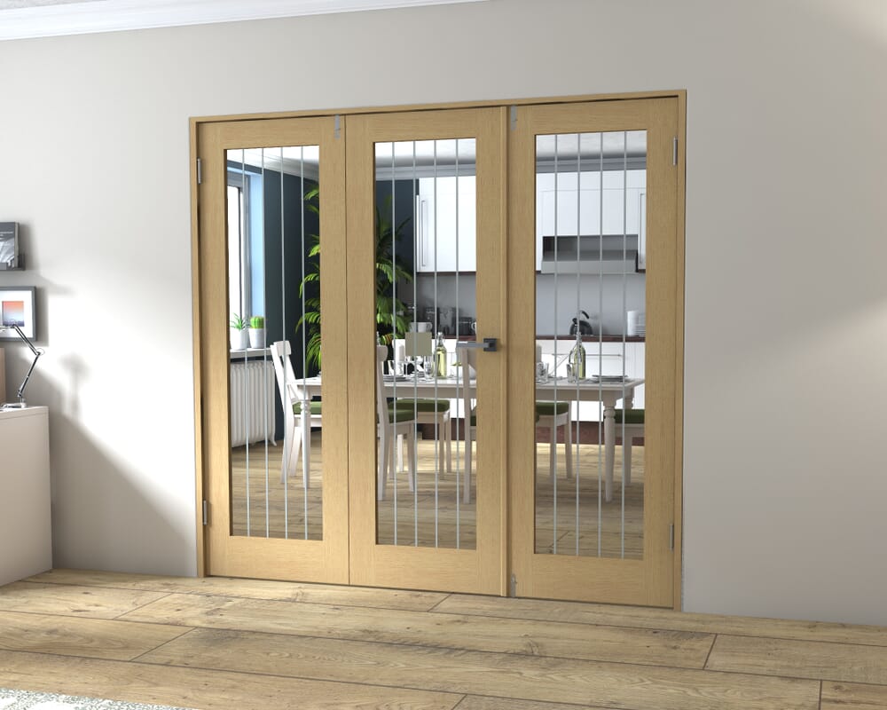 Mexicano Oak P10 Prefinished FrenchFold (2+1 x 686mm doors)