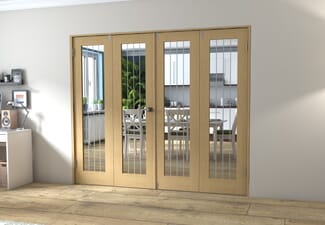 Mexicano Oak P10 Prefinished FrenchFold (2+2 x 573mm doors)