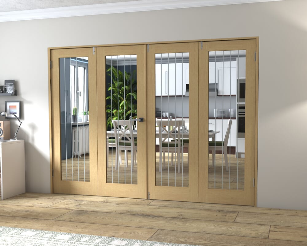 Mexicano Oak P10 Prefinished FrenchFold (2+2 x 686mm doors)