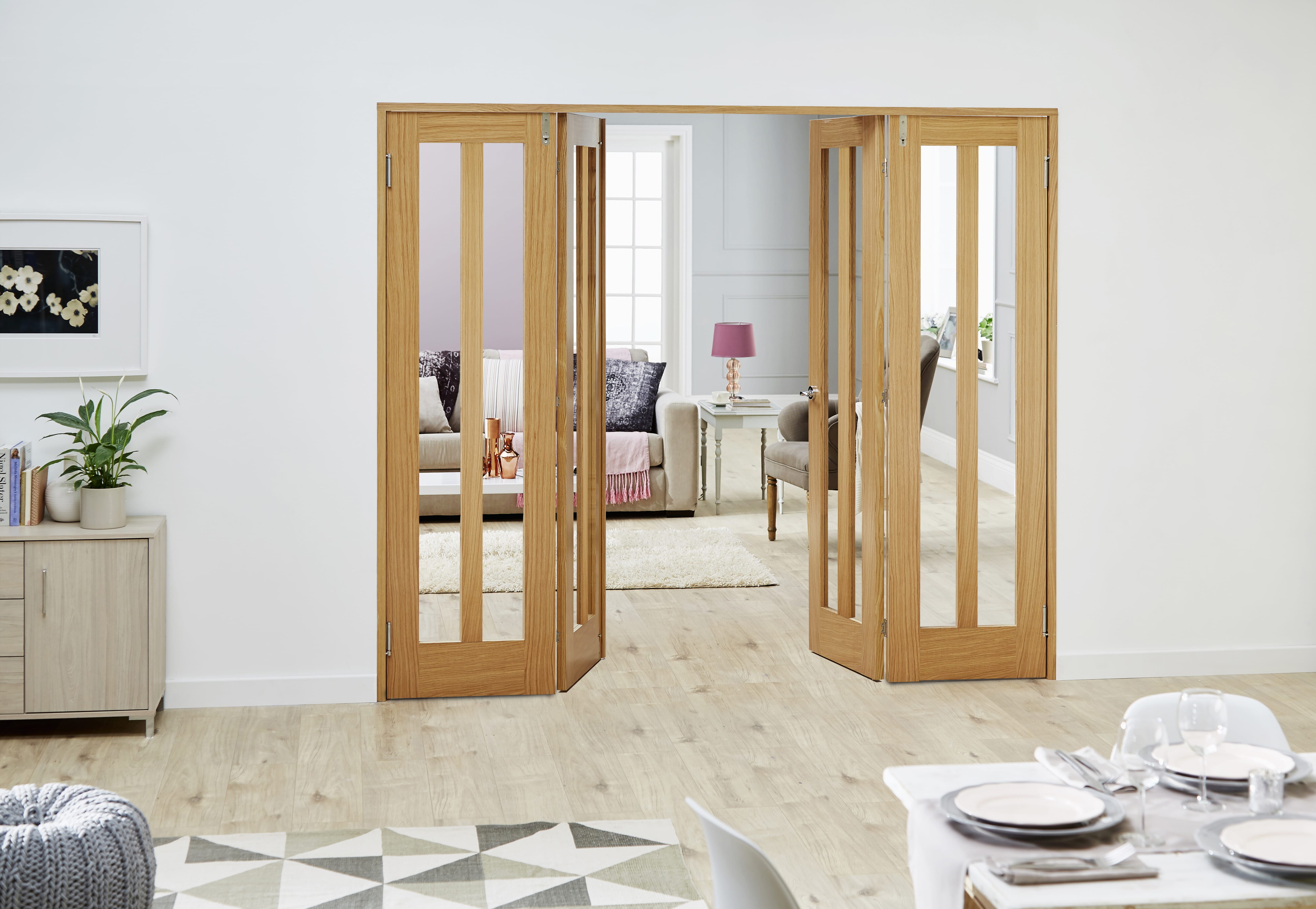 Aston Oak - 4 Door Frenchfold (4 X 2