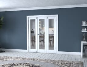 White P10 Folding Room Divider (3 x 533mm Doors)