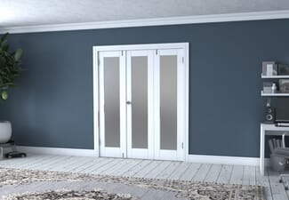 White P10 Frenchfold - Frosted (3 x 533mm Doors)