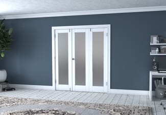 White P10 Frenchfold - Frosted (3 x 573mm Doors)