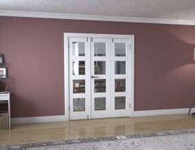White 4L Folding Room Divider (3 x 533mm doors)