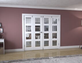 White 4L Folding Room Divider (4 x 533mm doors)