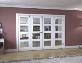 White 4L Folding Room Divider (4 x 686mm doors)