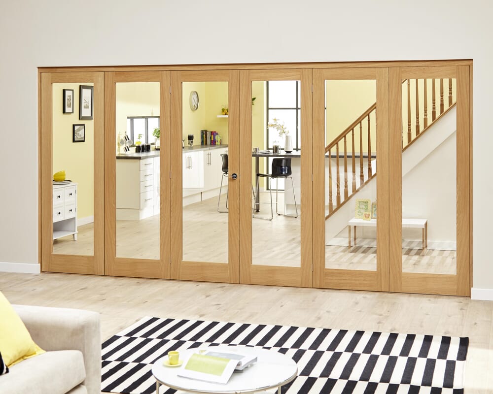 Prefinished P10 Oak Roomfold Deluxe (5 + 1 / 3+3 x 762mm doors)