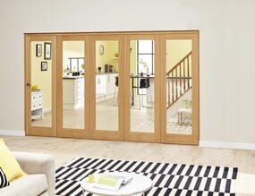 Prefinished P10 Oak Roomfold Deluxe (5 x 686mm doors)