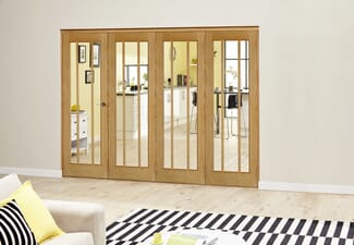 Worcester Oak Prefinished Roomfold Deluxe (4 x 610mm doors)