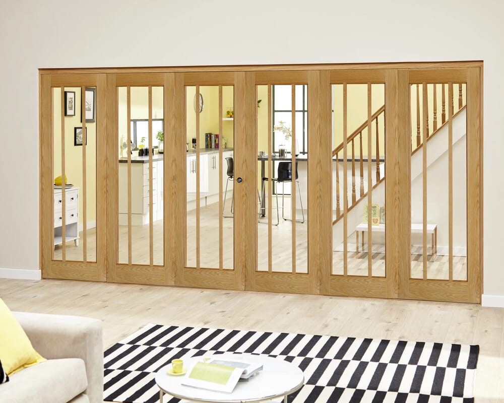 Worcester Oak Prefinished Roomfold Deluxe (5 + 1 x 610mm doors)