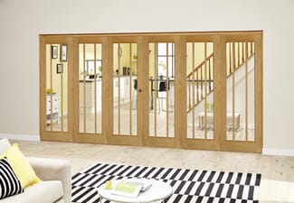 Worcester Oak Prefinished Roomfold Deluxe (5 + 1 x 610mm doors)