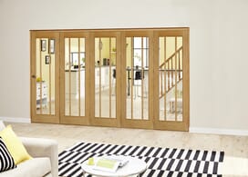 Worcester Oak Prefinished Roomfold Deluxe (5 X 610mm Doors) Image