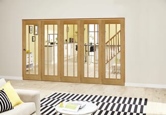 Worcester Oak Prefinished Roomfold Deluxe (5 x 686mm doors)