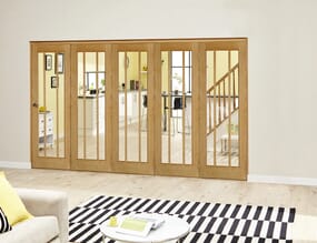Worcester Oak Prefinished Roomfold Deluxe (5 x 762mm doors)
