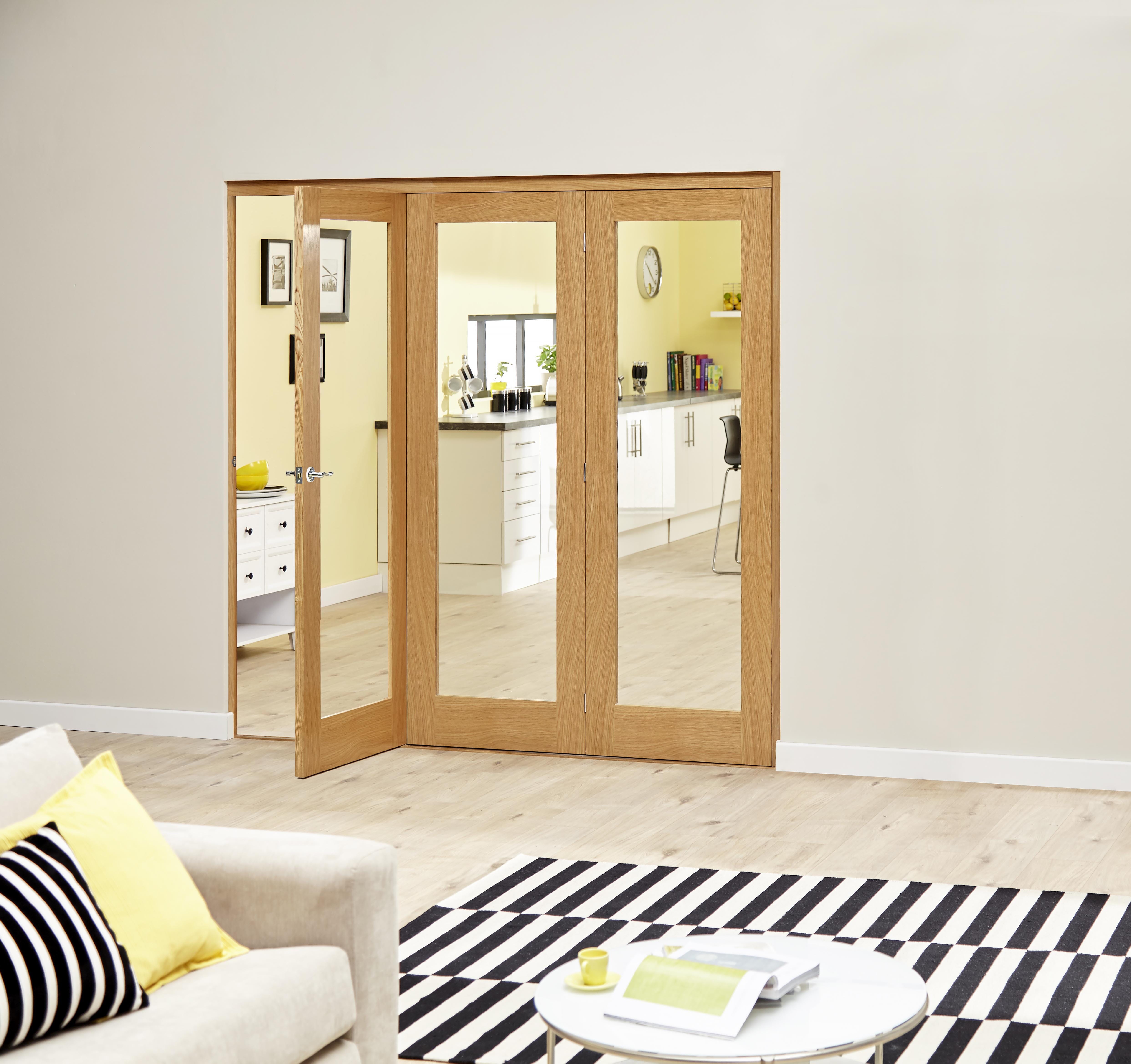 Glazed Oak - 3 Door Roomfold Deluxe (3 X 2