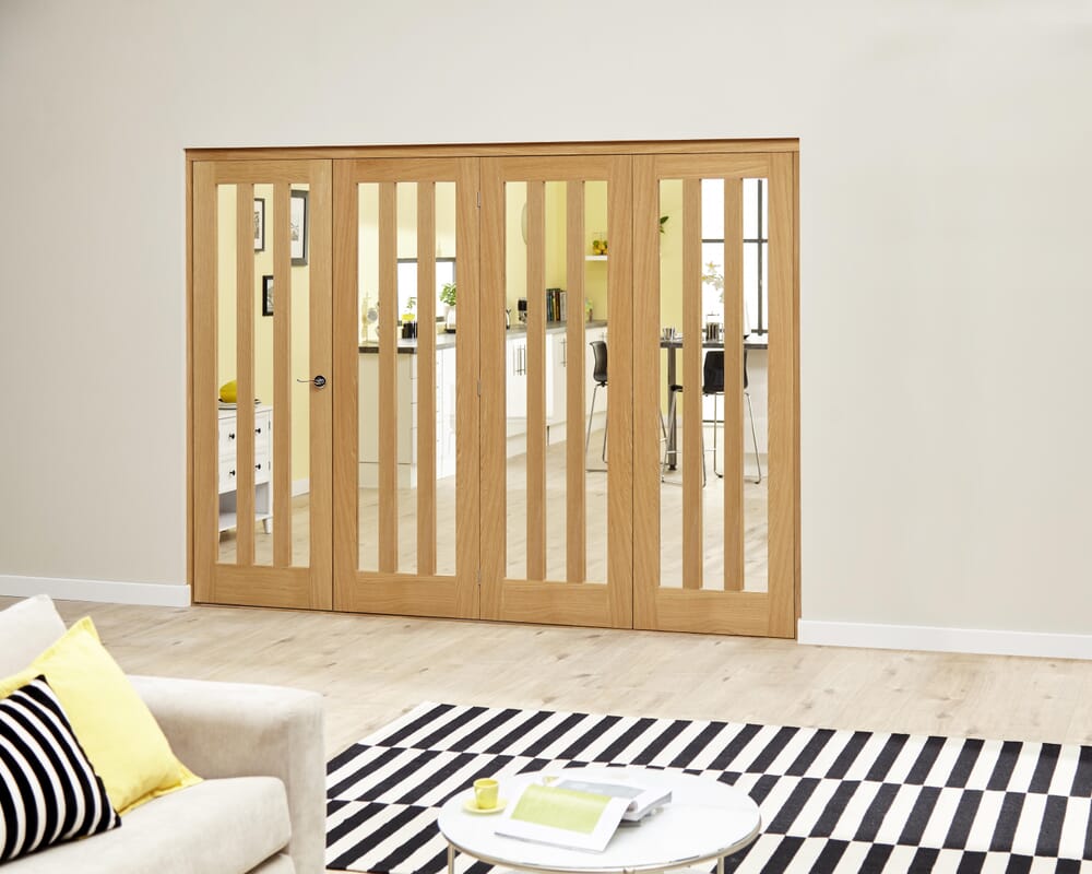 Aston Oak - 4 door Roomfold Deluxe (4 x 762mm doors)