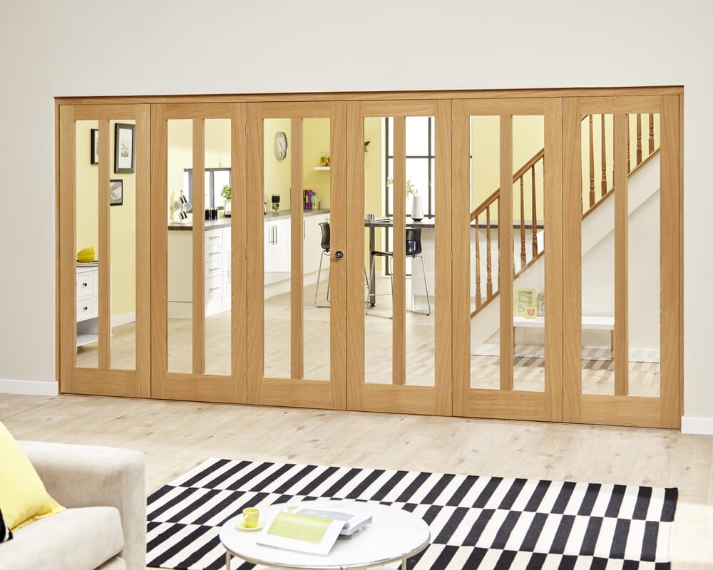 Aston Oak - 6 door Roomfold Deluxe (3 + 3 x 610mm doors)