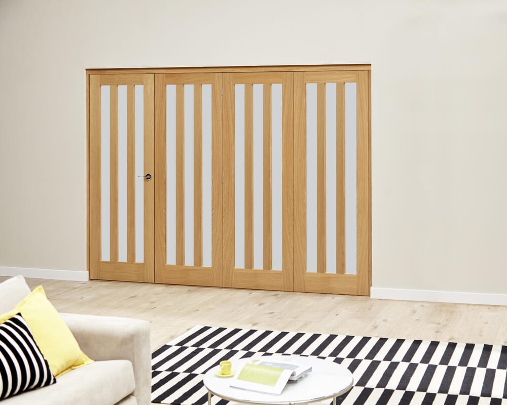 Aston Frosted - 4 door Roomfold Deluxe (4 x 762mm doors)