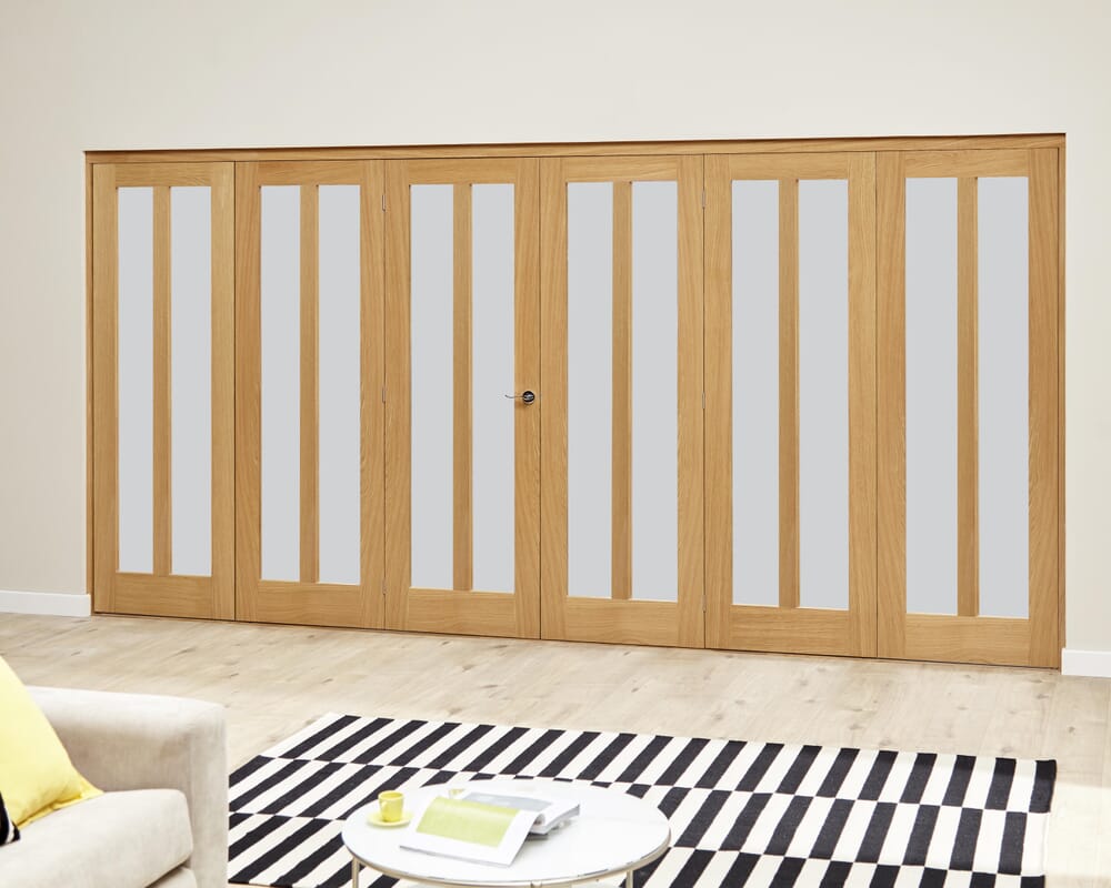 Aston Frosted- 6 door Roomfold Deluxe (3 + 3 x 610mm doors)