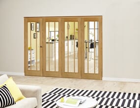 Lincoln Oak Roomfold Deluxe (4 x 610mm doors)