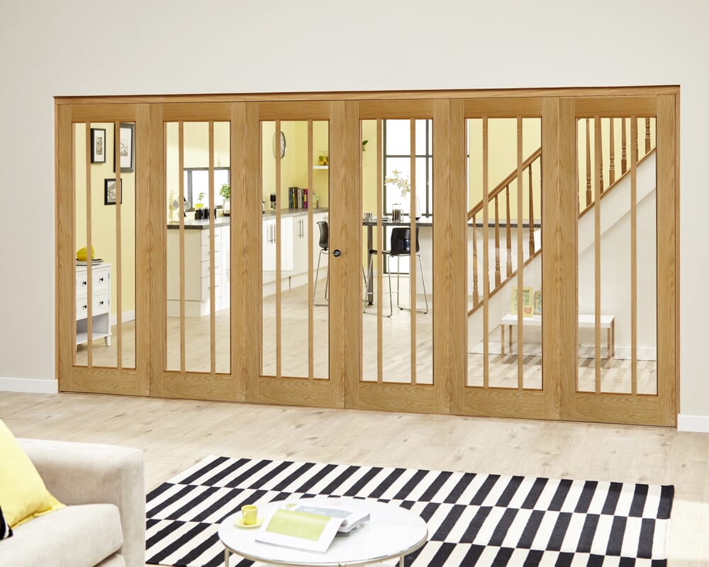 Lincoln Oak Roomfold Deluxe (3 + 3 x 610mm doors)