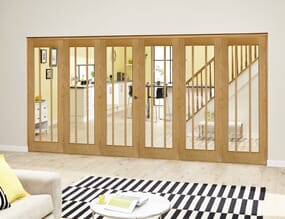 Lincoln Oak Roomfold Deluxe (3 + 3 x 686mm doors)