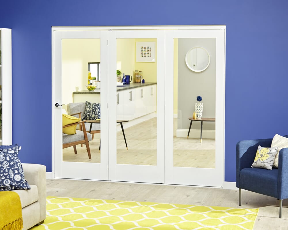 Slimline White P10 Roomfold Deluxe (3 x 457mm doors)