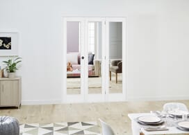 Slimline White P10 Roomfold Deluxe (3 X 457mm Doors) Image