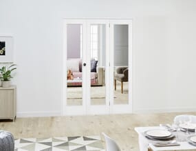 Slimline White P10 Roomfold Deluxe (3 x 457mm doors)