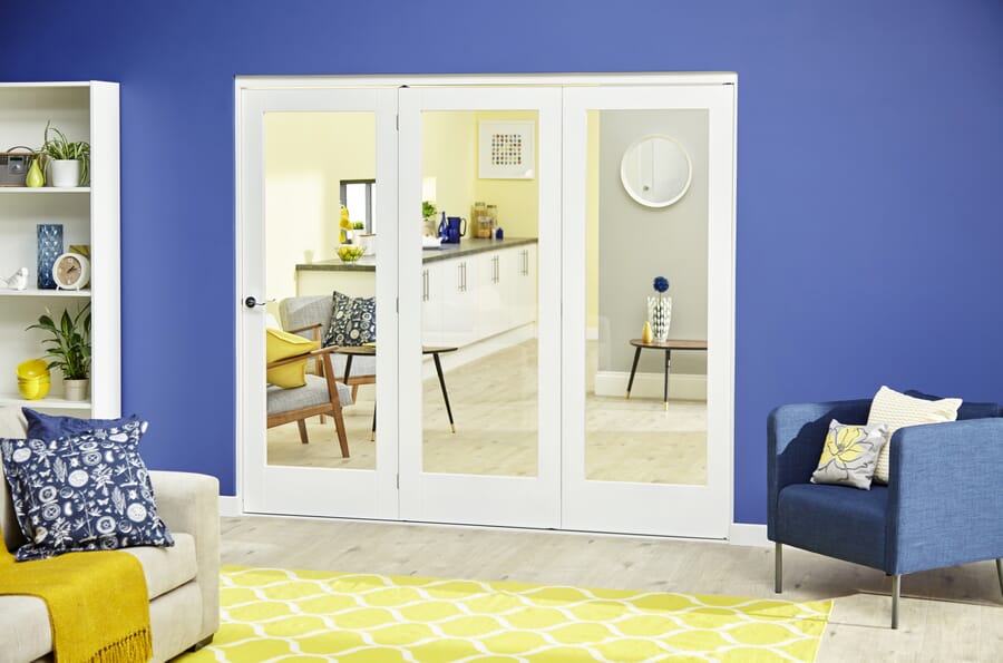 Glazed White Roomfold Deluxe – Clear