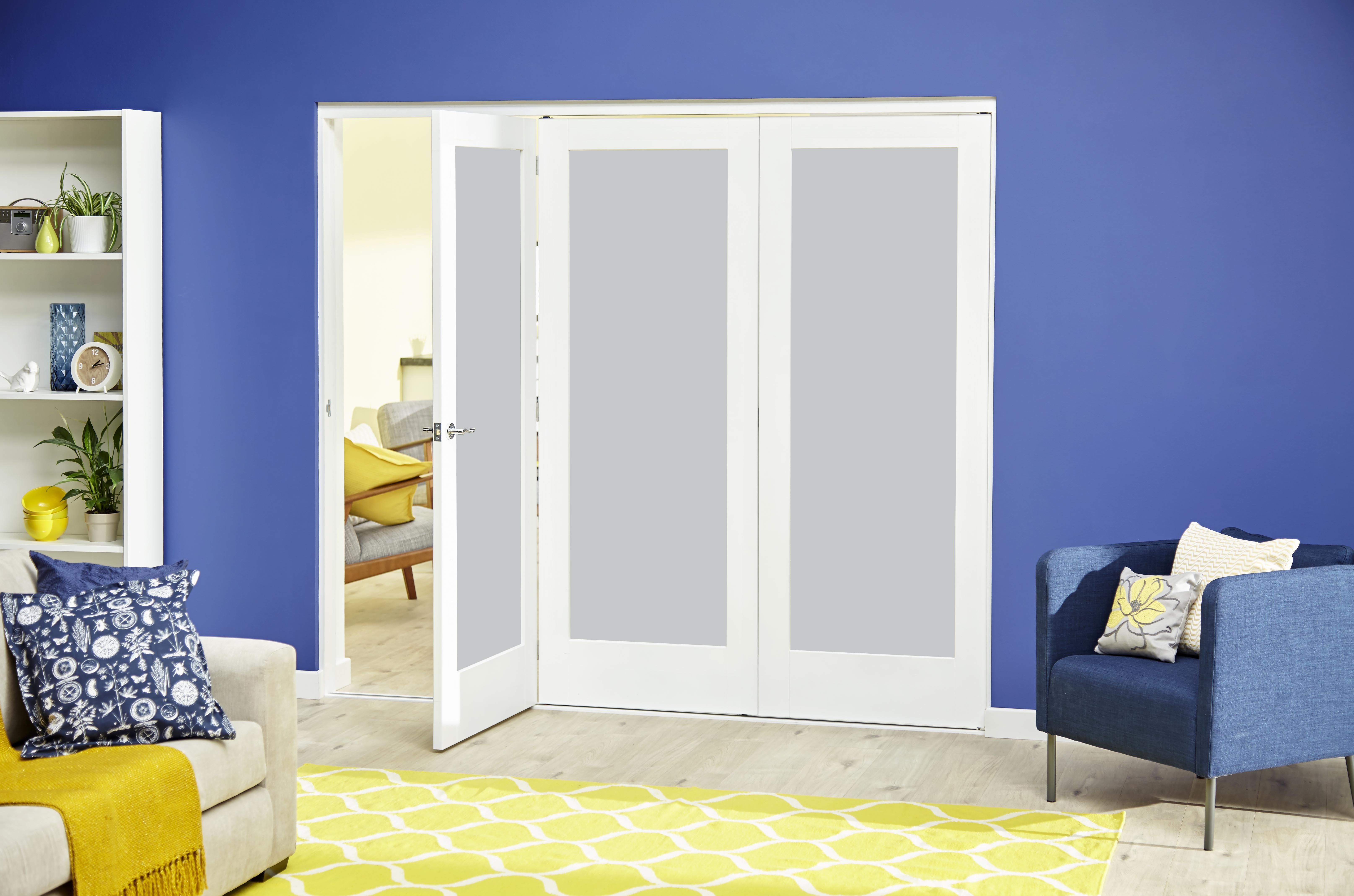 White P10 Frosted Roomfold Deluxe (1800mm Set)