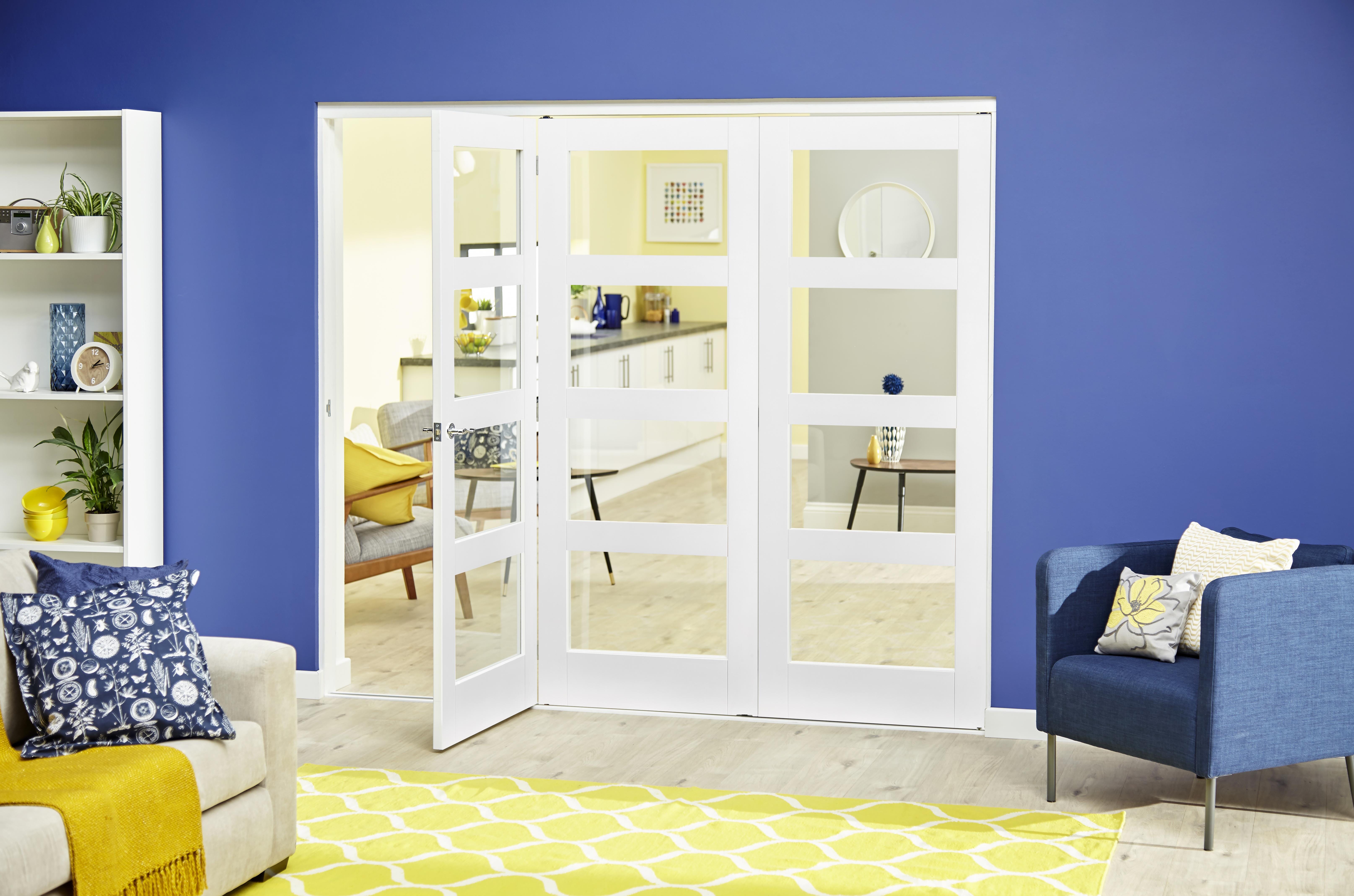White 4L Roomfold Deluxe ( 3 X 533mm Doors )