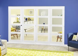 White 4l Roomfold Deluxe (4 X 533mm Doors) Image