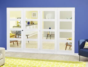 White 4L Roomfold Deluxe (4 x 762mm doors)