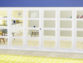 White 4L Roomfold Deluxe (3 + 3 x 610mm doors)