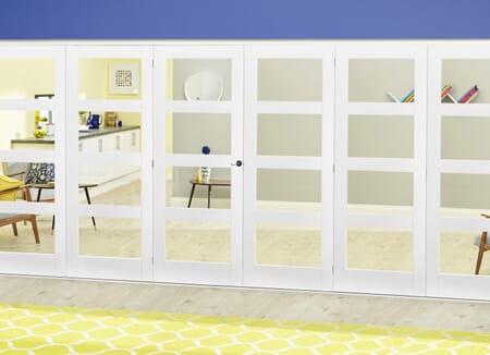 White 4L Roomfold Deluxe (3 + 3 x 610mm doors)
