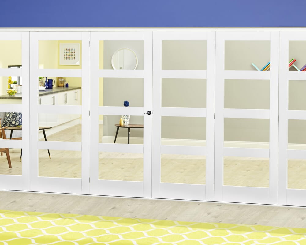 White 4L Roomfold Deluxe (3 + 3 x 686mm doors)