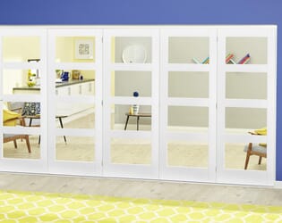 White 4L Roomfold Deluxe ( 5 X 610mm Doors )