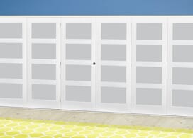 White 4l Frosted Roomfold Deluxe (3 + 3 X 610mm Doors) Image